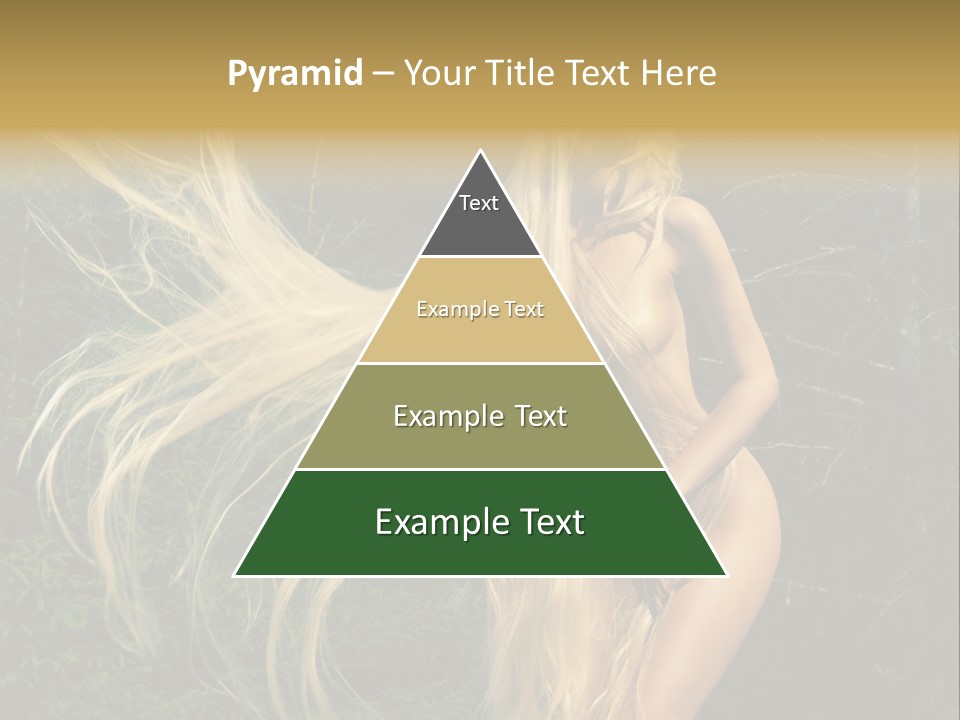 Freedom Hair Pretty PowerPoint Template