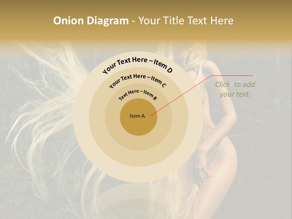 Freedom Hair Pretty PowerPoint Template