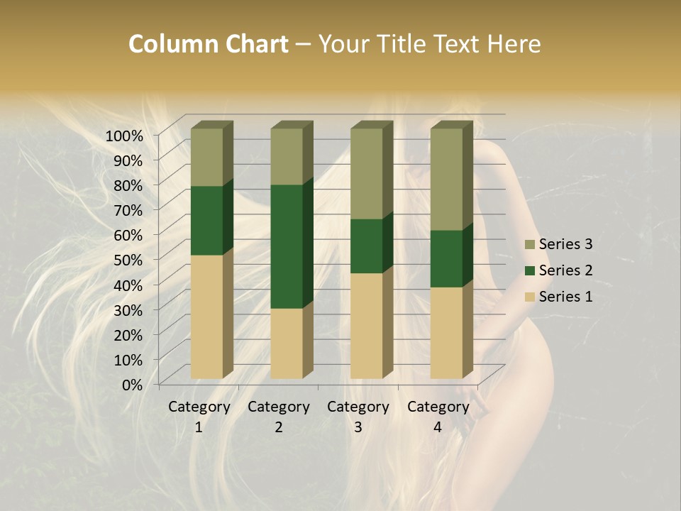 Freedom Hair Pretty PowerPoint Template