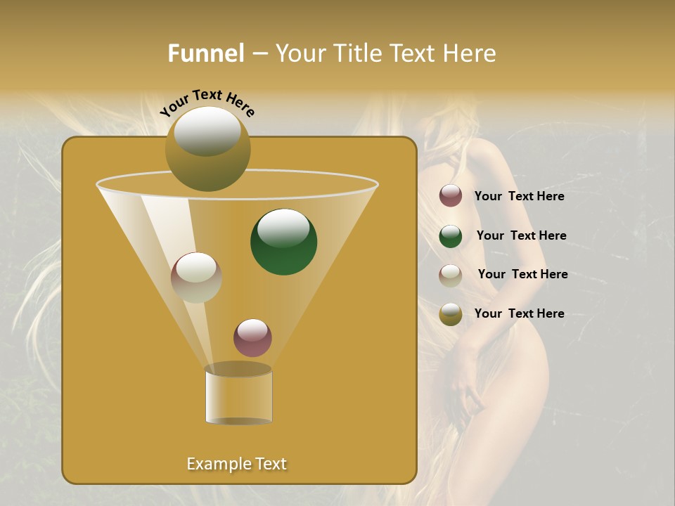 Freedom Hair Pretty PowerPoint Template