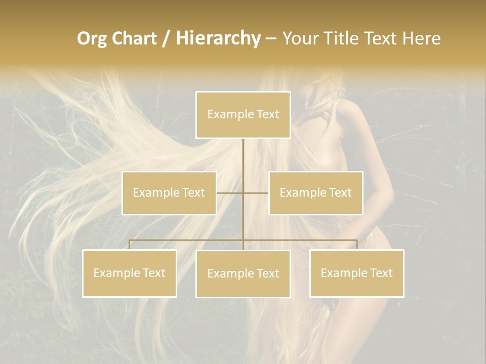 Freedom Hair Pretty PowerPoint Template