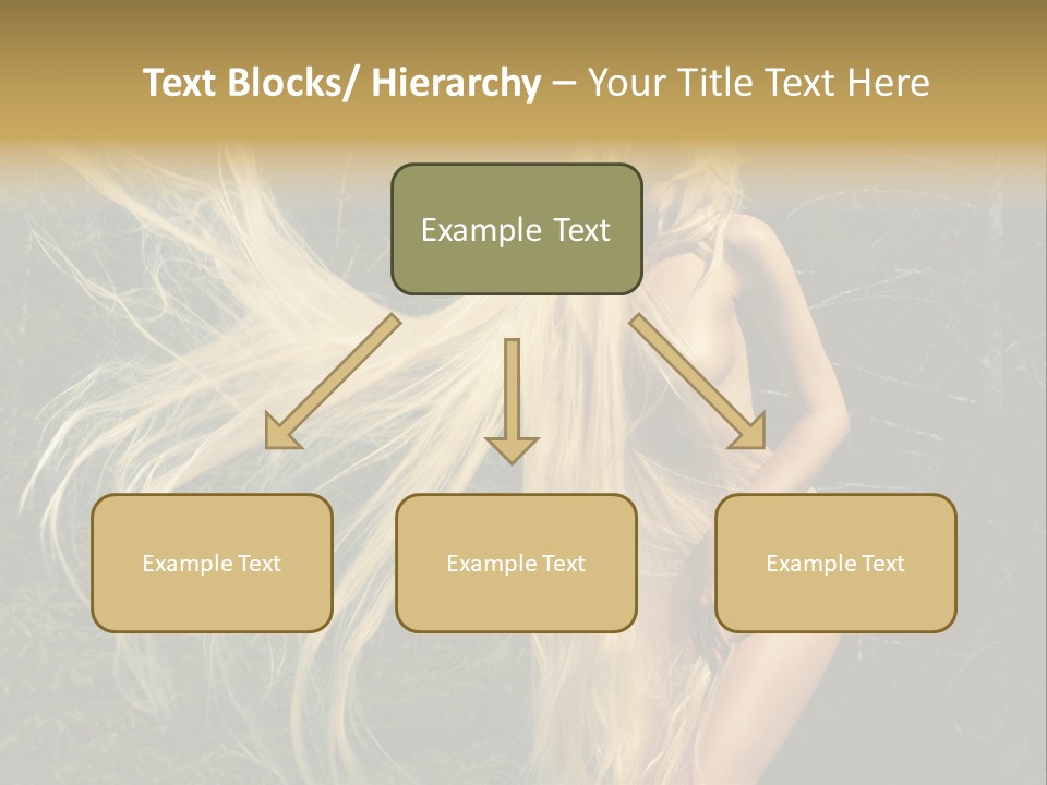 Freedom Hair Pretty PowerPoint Template