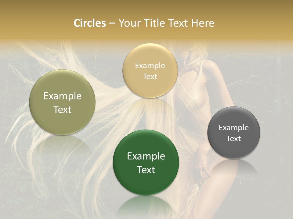 Freedom Hair Pretty PowerPoint Template