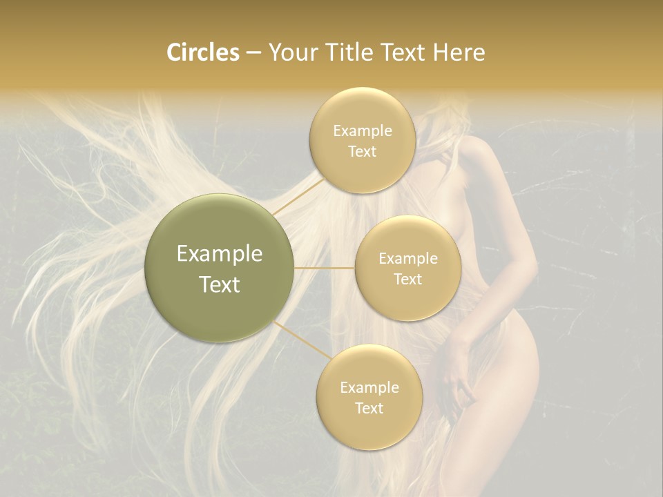 Freedom Hair Pretty PowerPoint Template