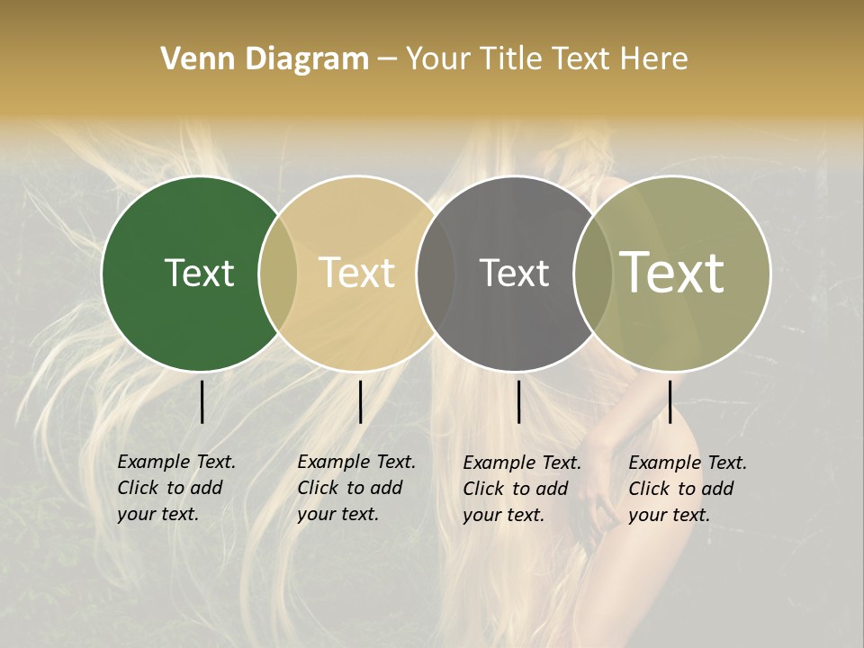 Freedom Hair Pretty PowerPoint Template