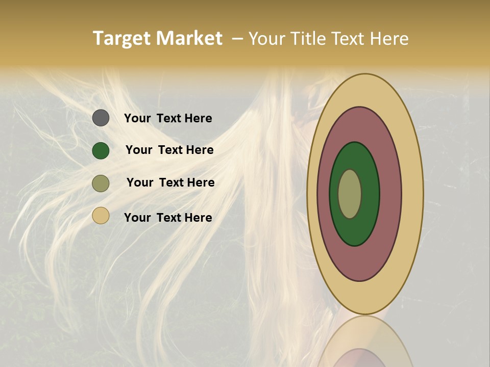 Freedom Hair Pretty PowerPoint Template