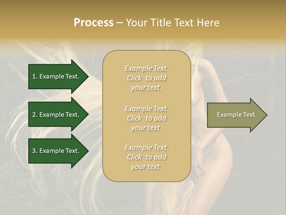 Freedom Hair Pretty PowerPoint Template