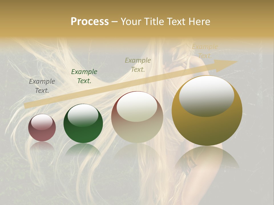 Freedom Hair Pretty PowerPoint Template