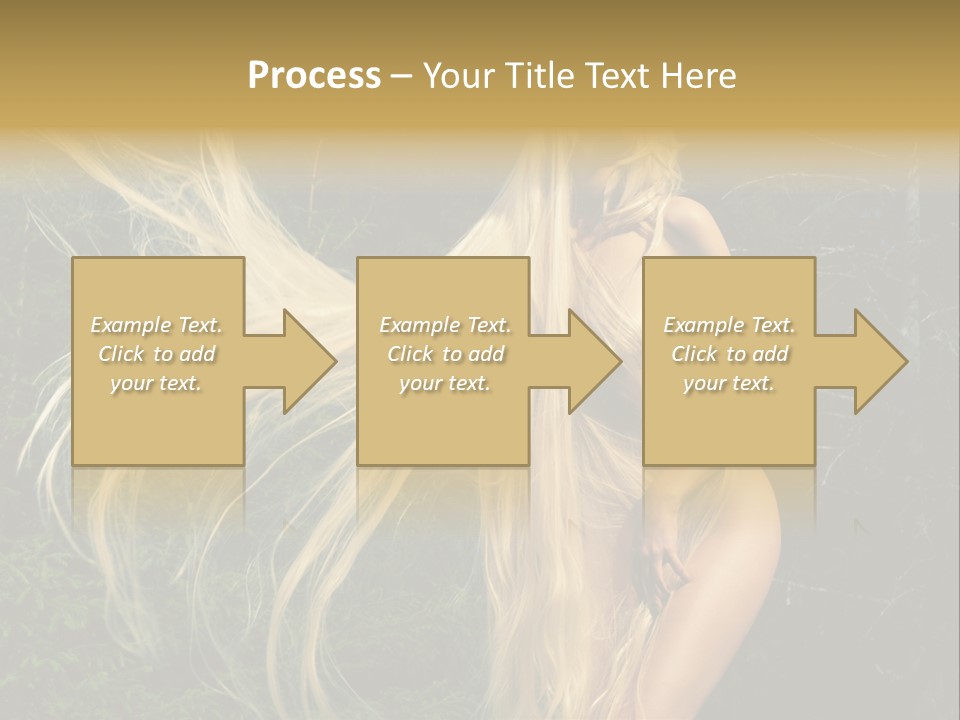 Freedom Hair Pretty PowerPoint Template