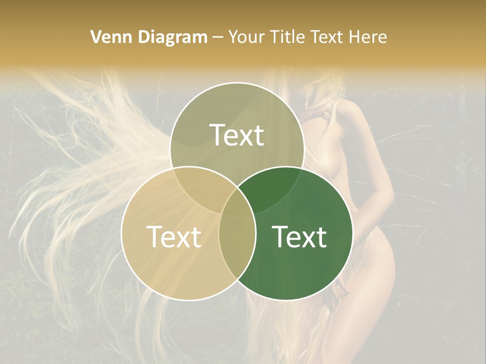 Freedom Hair Pretty PowerPoint Template