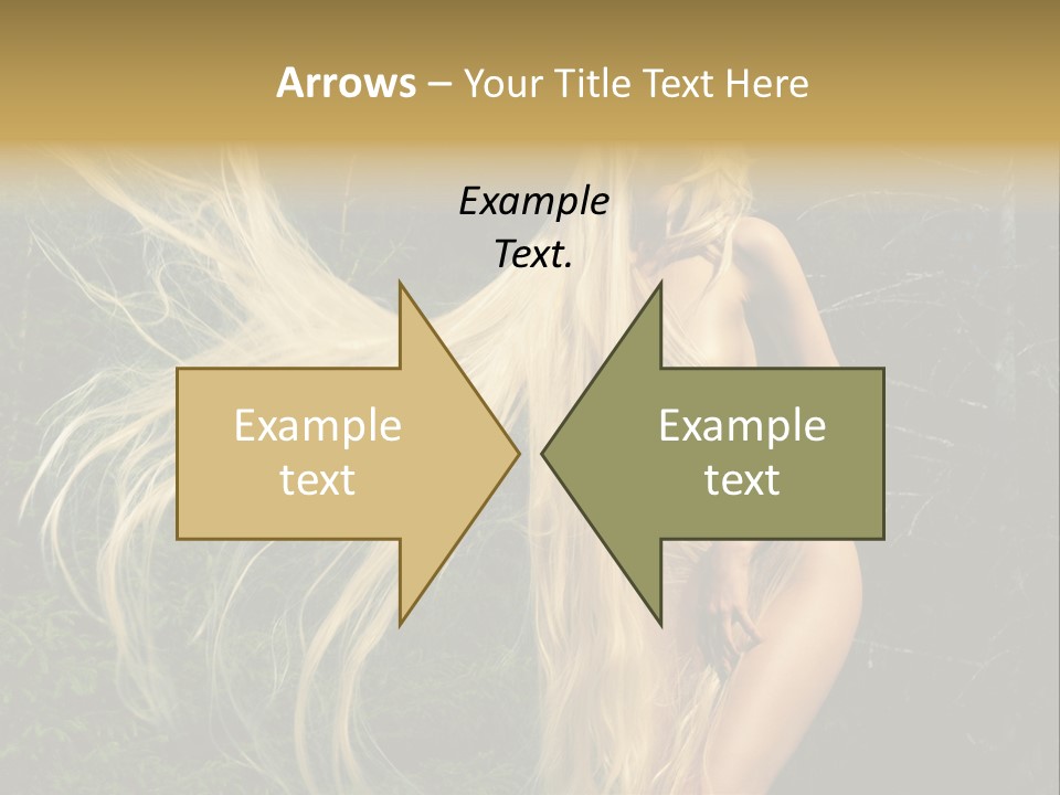 Freedom Hair Pretty PowerPoint Template