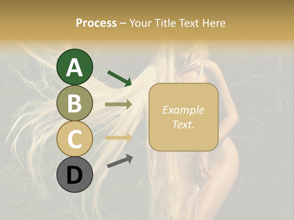 Freedom Hair Pretty PowerPoint Template