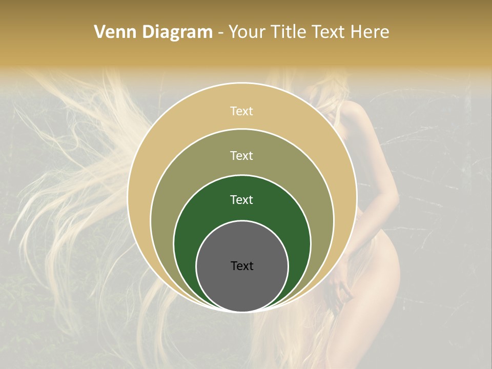 Freedom Hair Pretty PowerPoint Template