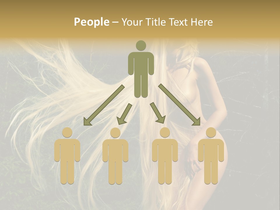 Freedom Hair Pretty PowerPoint Template