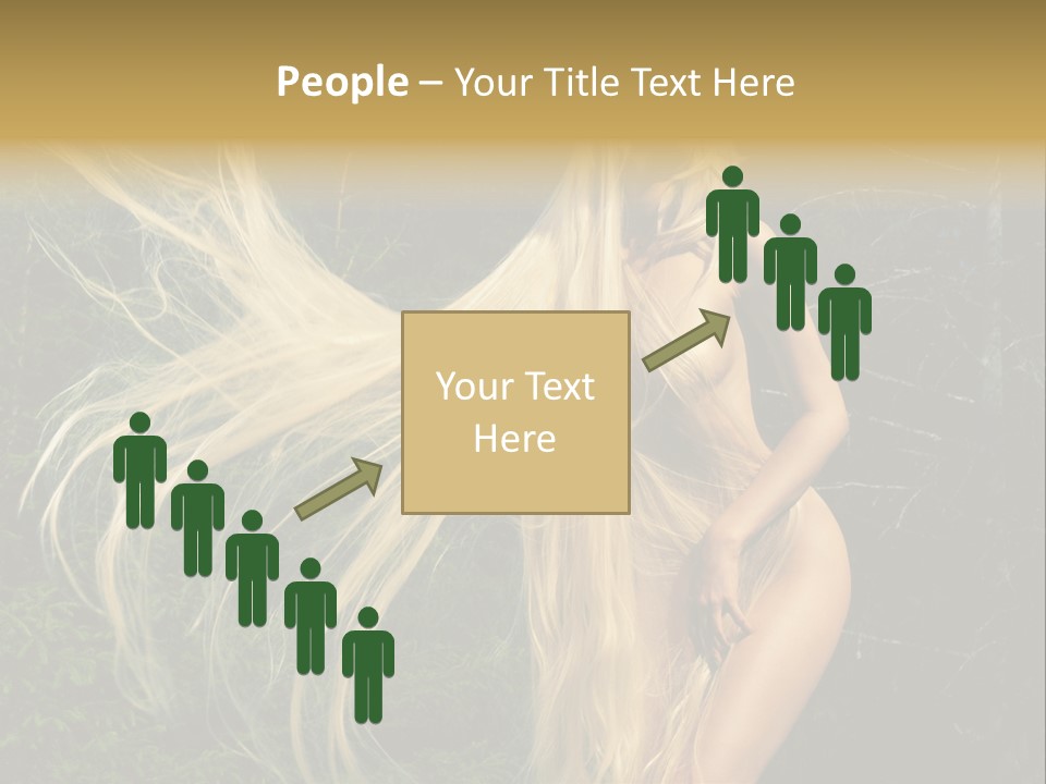 Freedom Hair Pretty PowerPoint Template