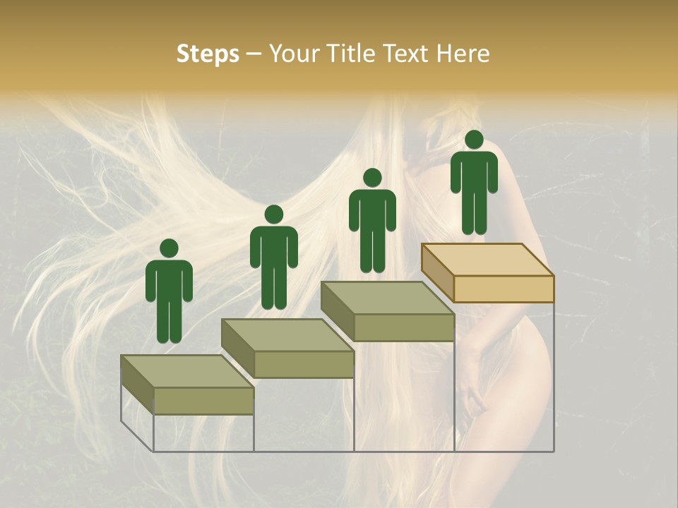 Freedom Hair Pretty PowerPoint Template