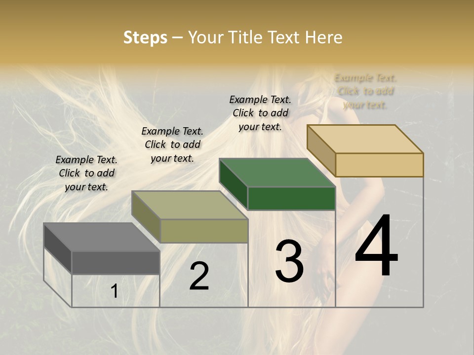 Freedom Hair Pretty PowerPoint Template