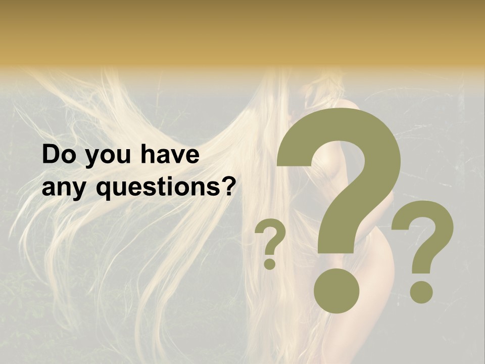 Freedom Hair Pretty PowerPoint Template