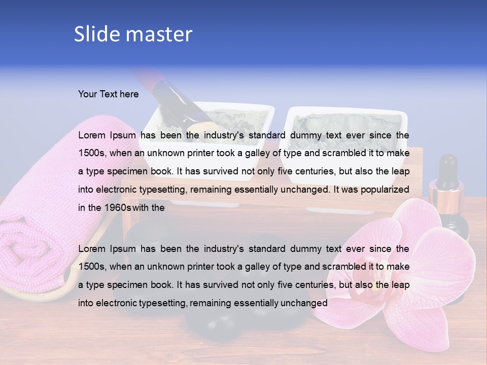 Wet Cure Mask PowerPoint Template