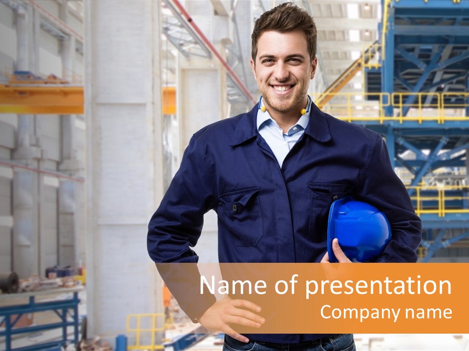 Gas Helmet Male PowerPoint Template