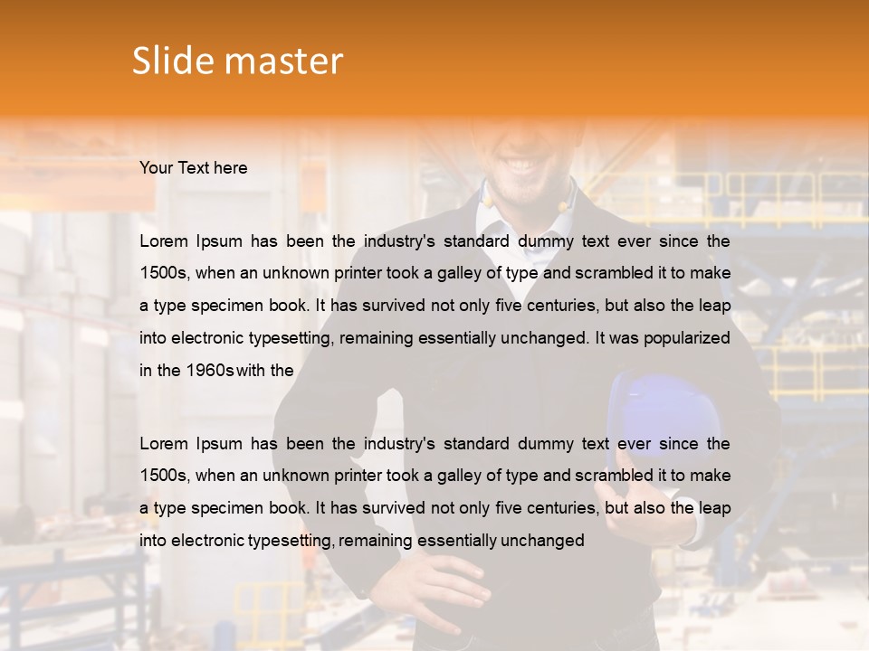 Gas Helmet Male PowerPoint Template