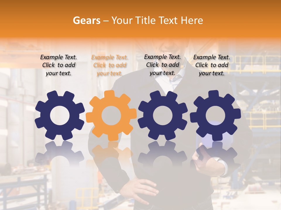 Gas Helmet Male PowerPoint Template