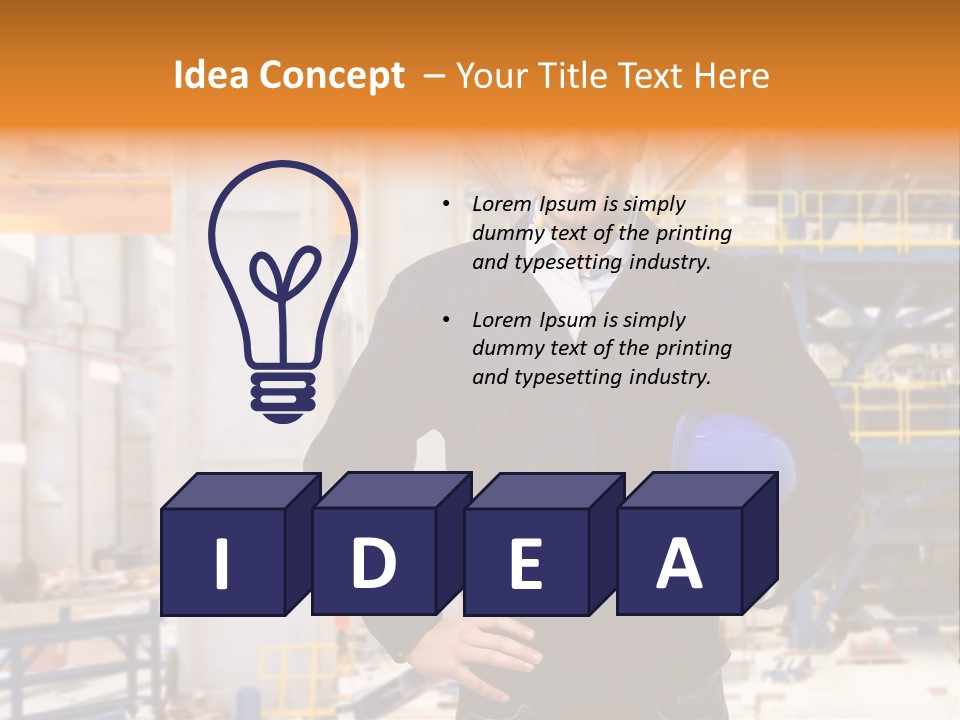 Gas Helmet Male PowerPoint Template