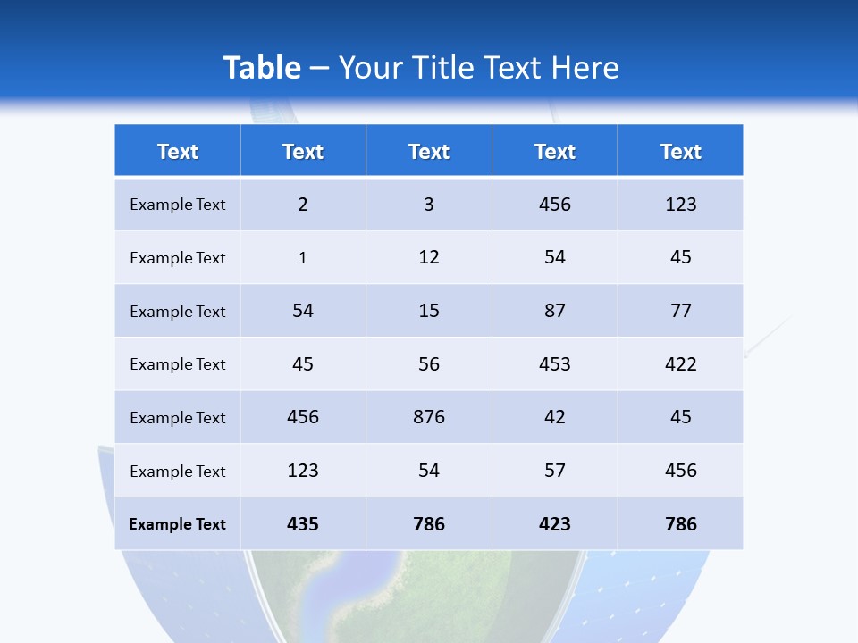 Planet Green Alternative PowerPoint Template