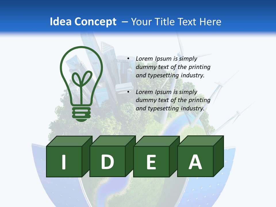 Planet Green Alternative PowerPoint Template