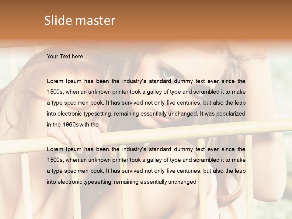 Portrait Look Lifestyle PowerPoint Template