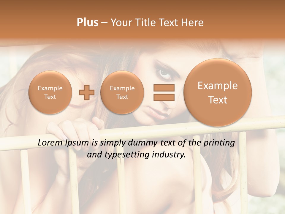 Portrait Look Lifestyle PowerPoint Template