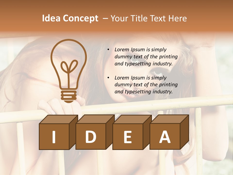 Portrait Look Lifestyle PowerPoint Template
