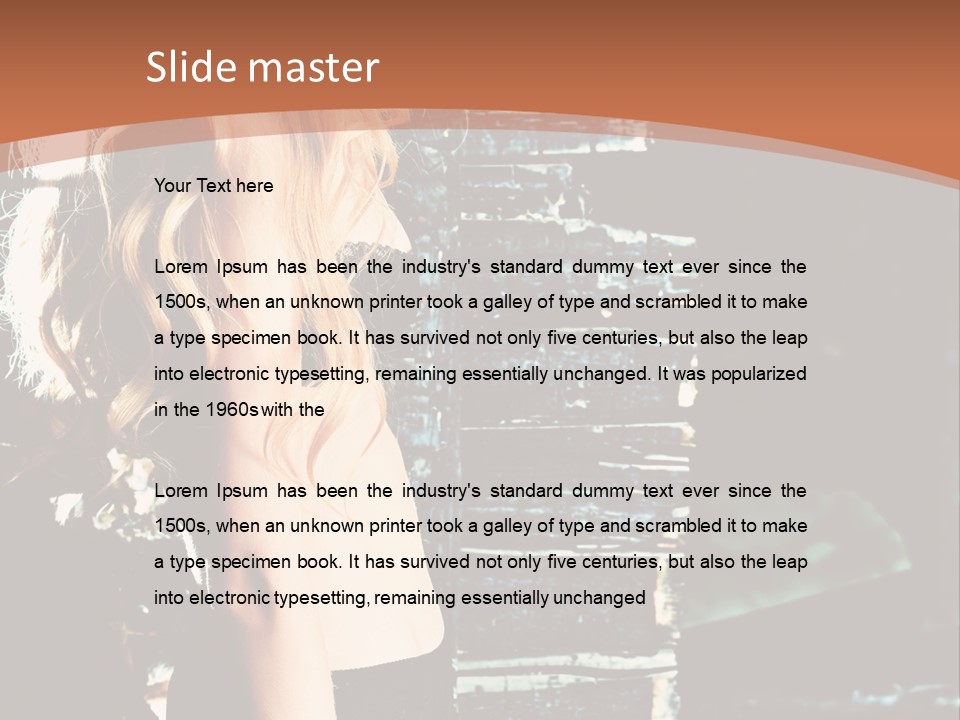 Person Forlorn Alone PowerPoint Template