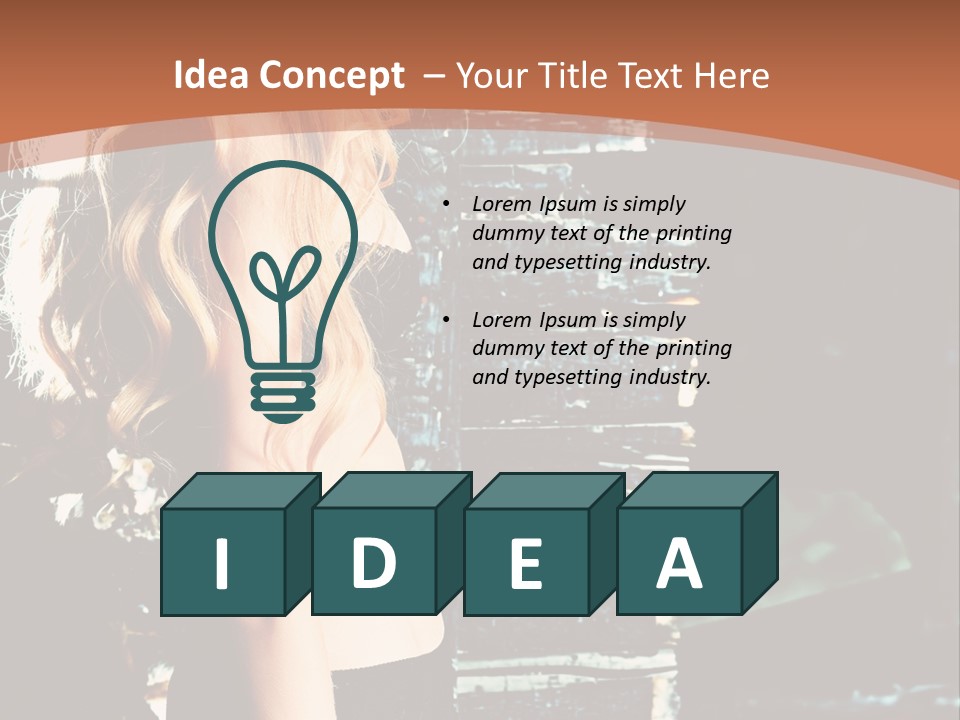 Person Forlorn Alone PowerPoint Template