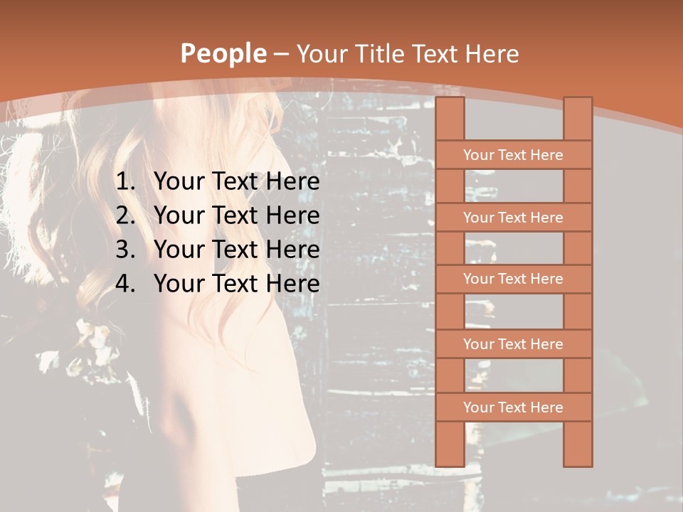 Person Forlorn Alone PowerPoint Template