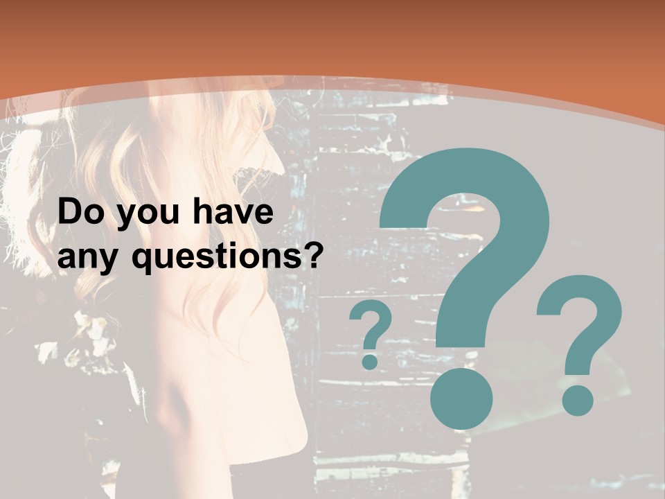 Person Forlorn Alone PowerPoint Template