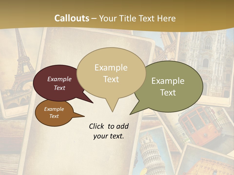 Romantic Clip Art Concept PowerPoint Template