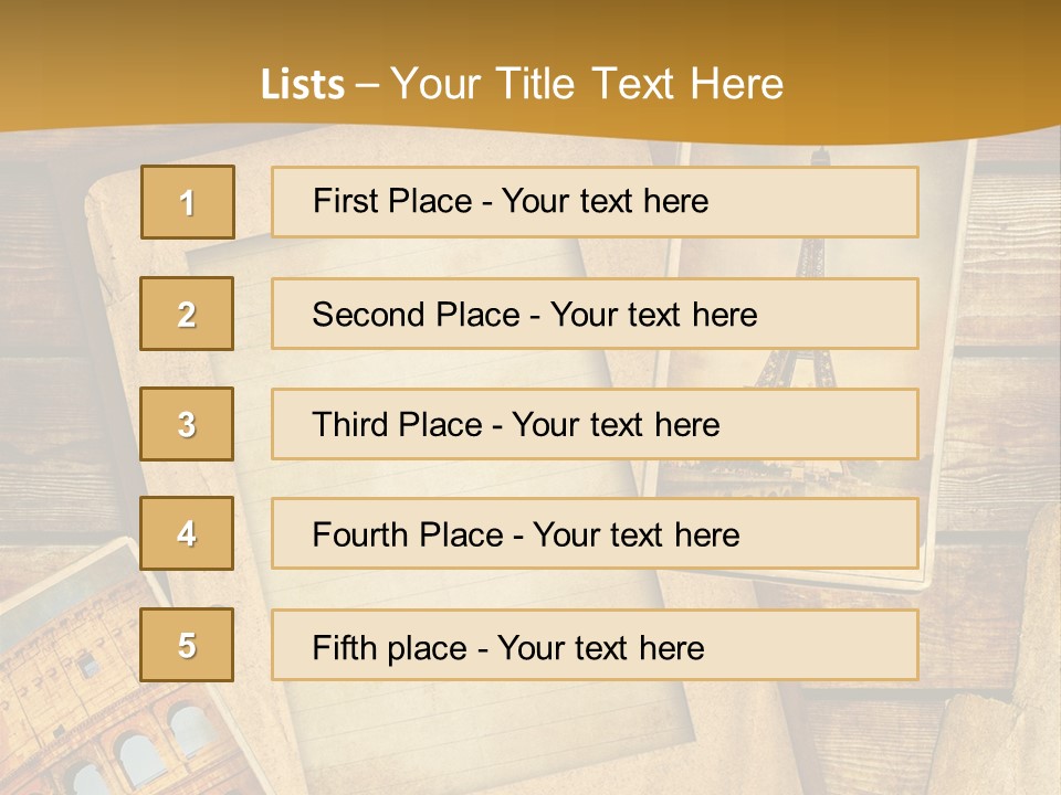 Romantic Tour Sightseeing PowerPoint Template