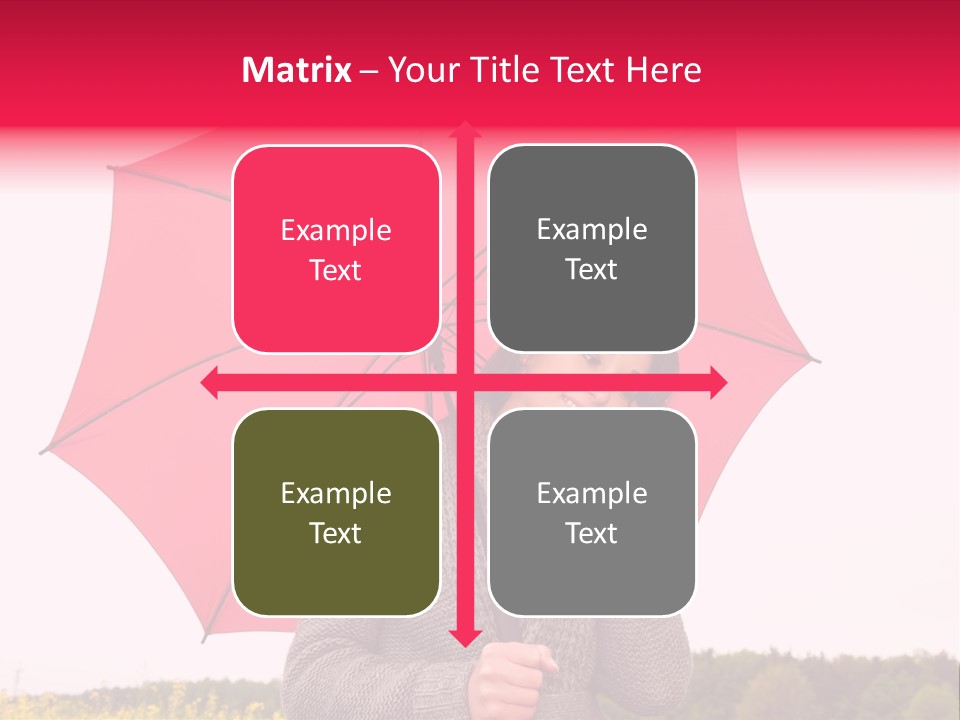 Red Happy Laughing PowerPoint Template