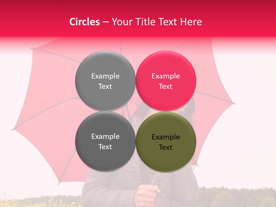 Red Happy Laughing PowerPoint Template