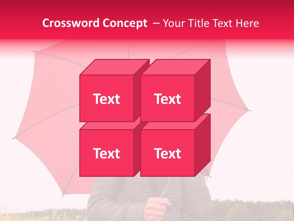 Red Happy Laughing PowerPoint Template