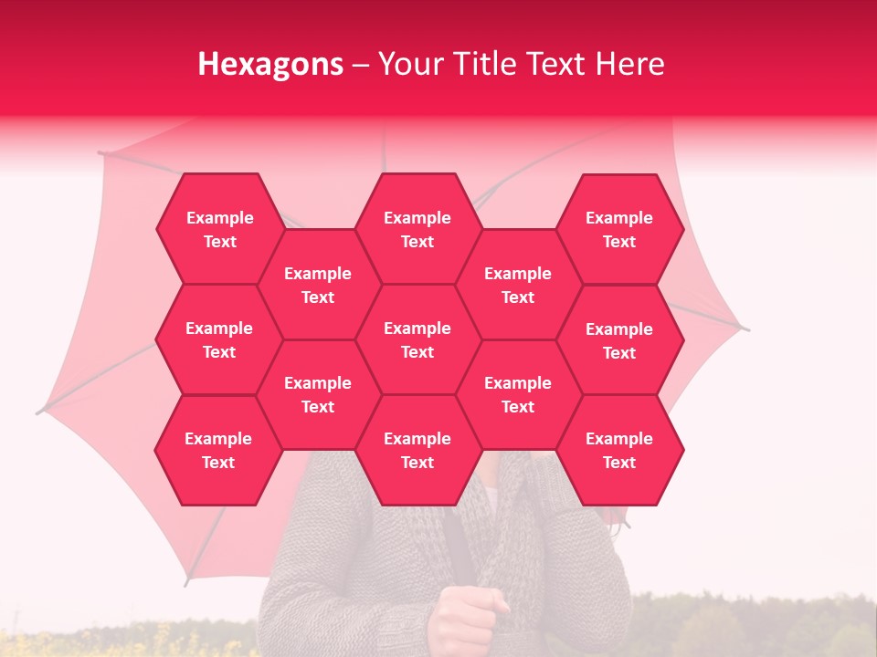 Red Happy Laughing PowerPoint Template