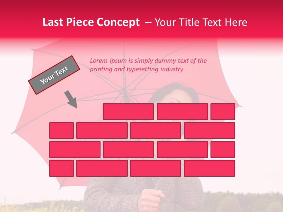Red Happy Laughing PowerPoint Template