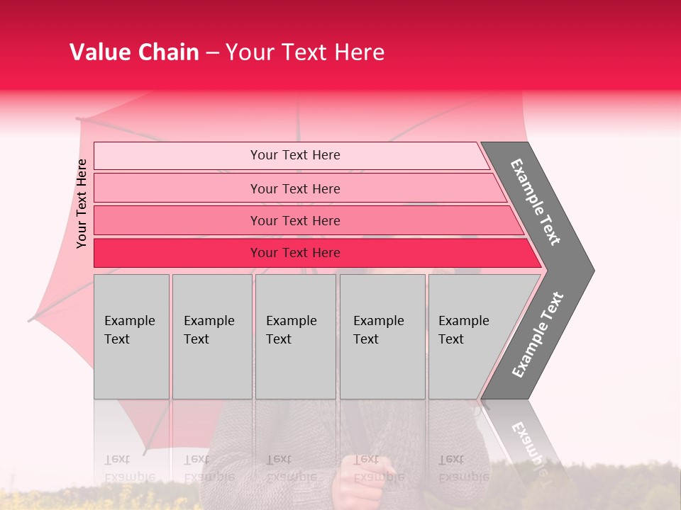 Red Happy Laughing PowerPoint Template