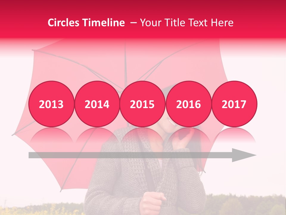 Red Happy Laughing PowerPoint Template