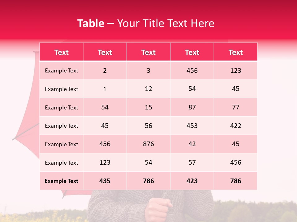 Red Happy Laughing PowerPoint Template