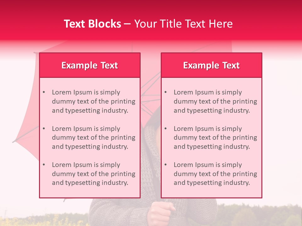 Red Happy Laughing PowerPoint Template