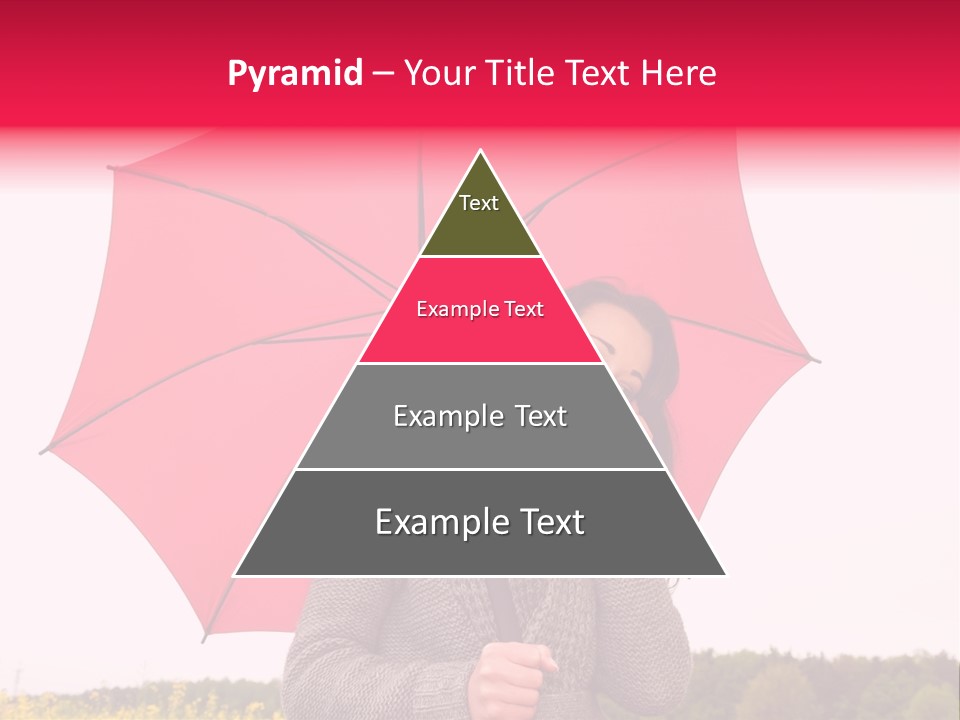 Red Happy Laughing PowerPoint Template