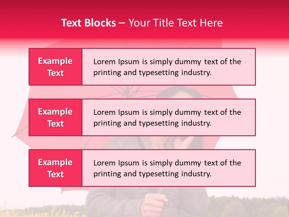 Red Happy Laughing PowerPoint Template