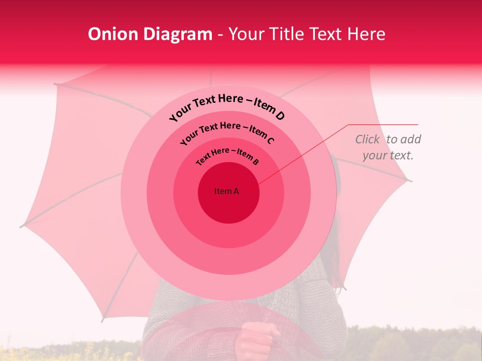 Red Happy Laughing PowerPoint Template